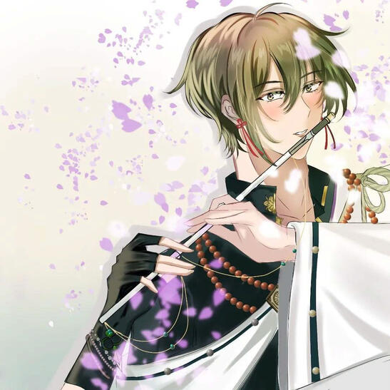 "Petals and Poise: The Serene Flutist"