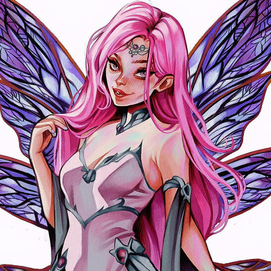 "Lunaria, Empress of the Blooming Veil"