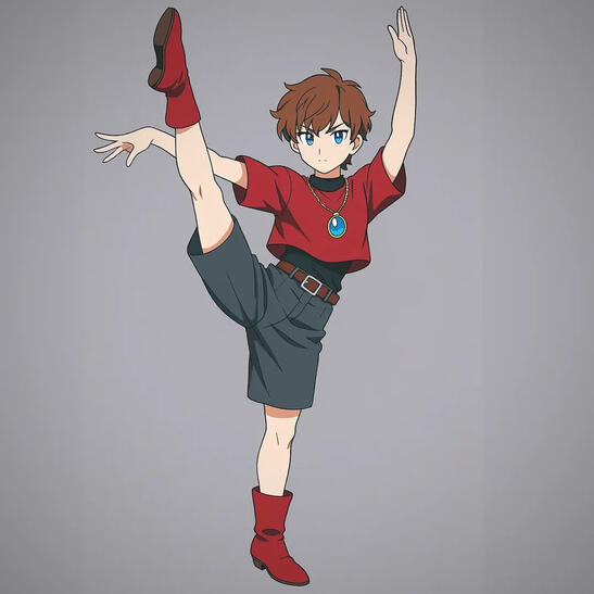 Anime-Style Dancer or Martial Artist